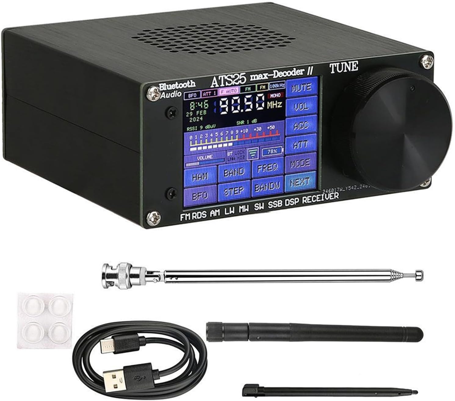 ATS25 Max Decoder II Full-Band Radio Receiver User Manual