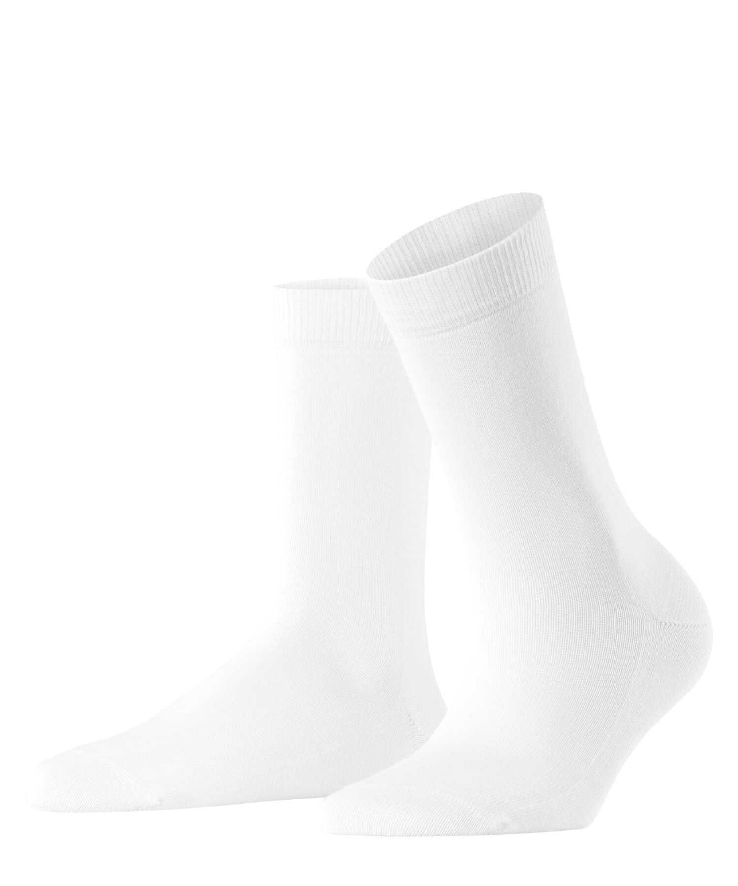 FALKE Women's Family W So Sustainable Cotton Plain 1 Pair Socks, White 2009, 5.5-8