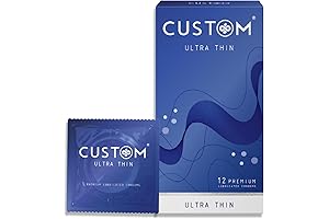 Ultra Thin, Natural Feel Premium Lubricated Condoms - 12 Count
