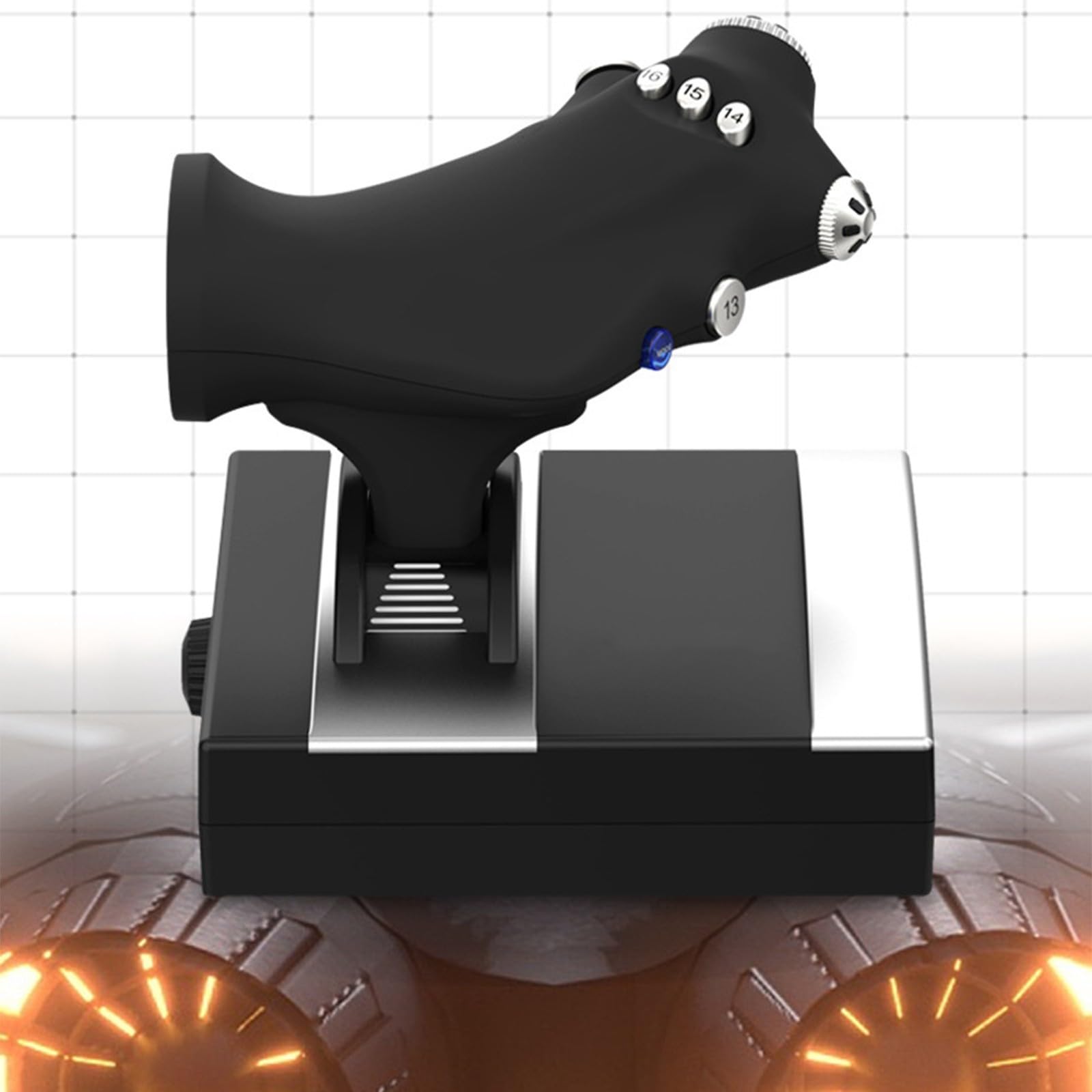 Controlador De Simuladores Vuelo Grammable Con Respuesta Agitación Joystick Ergonómico Fácil Operar Para PXN 2119 Vibration Comentarios Controlador Juegos