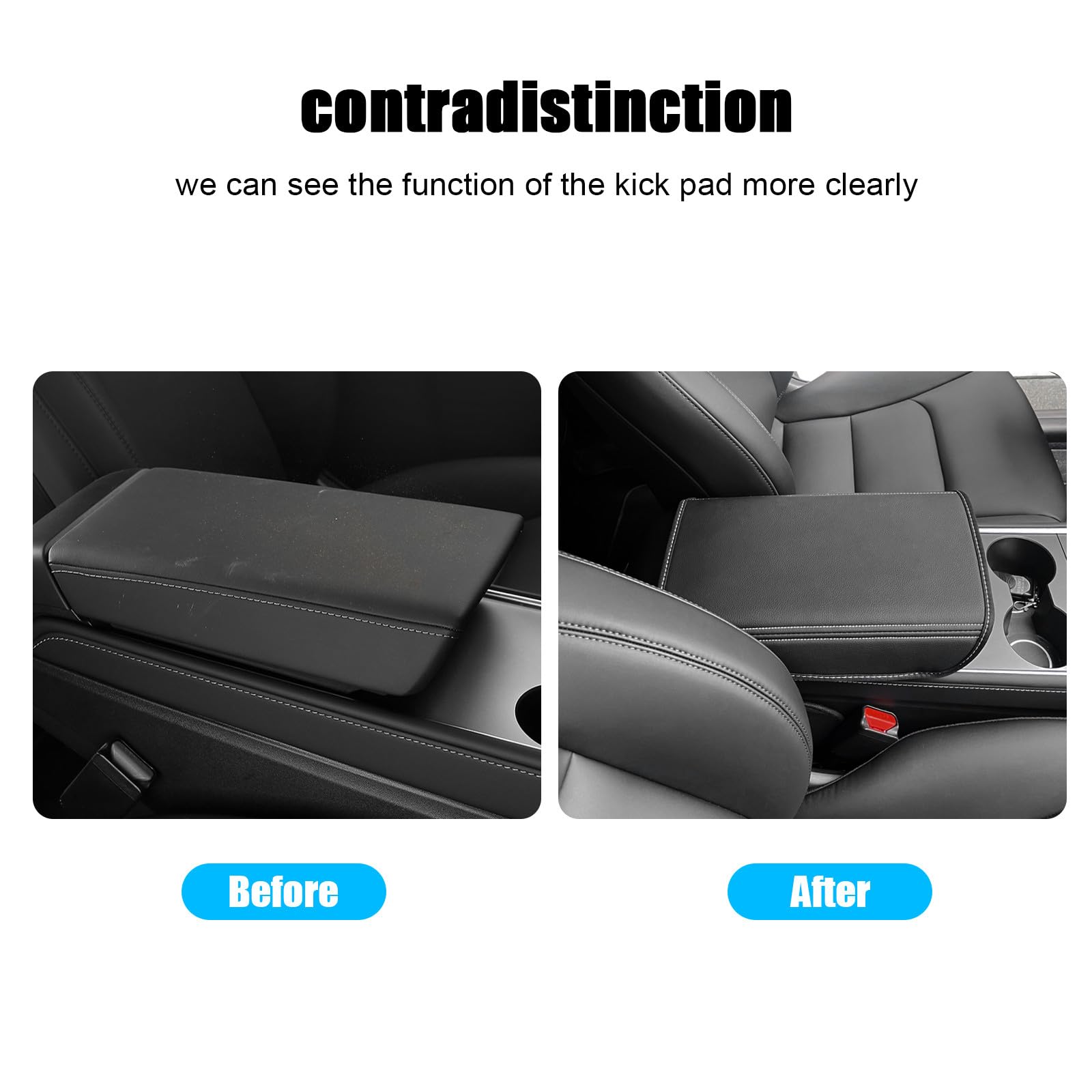 Per Tesla Model Y Juniper 2025 Modello 3 Highland Bracciolo Copertura Cuscino Anti-graffio PU Pad In Pelle Console Protezione Accessori