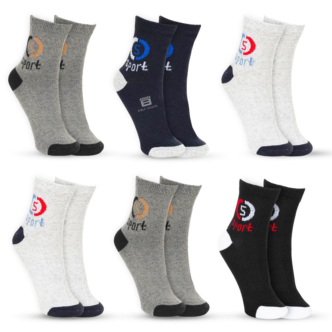 CRAE Cotton Solid Ankle Socks for Men & Women- Soft, Breathable & Comfortable Socks for Sports, Gym, Running & Casual Use, Multicolor, Free Size (SK001_PO6)-image-38