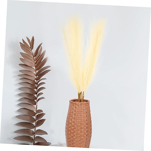 Miniatura 4 de IMIKEYA 250 piezas de hierba artificial de caña de caña, colas de conejo, hierba de pampas, relleno de florero, decoración de casa para el hogar,