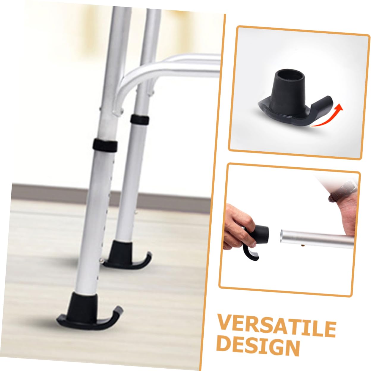 BESPORTBLE Tapis de Pied de traîneau antidérapant Patins de Marche pour Personnes âgées curseurs de Marche Planeurs Patins antidérapants Planeurs Pratiques Marcheur Plastique