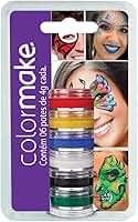 Colormake Yur 6 Pintura Facial Cremosa 6 Cores Cartela Com 06 Multicor