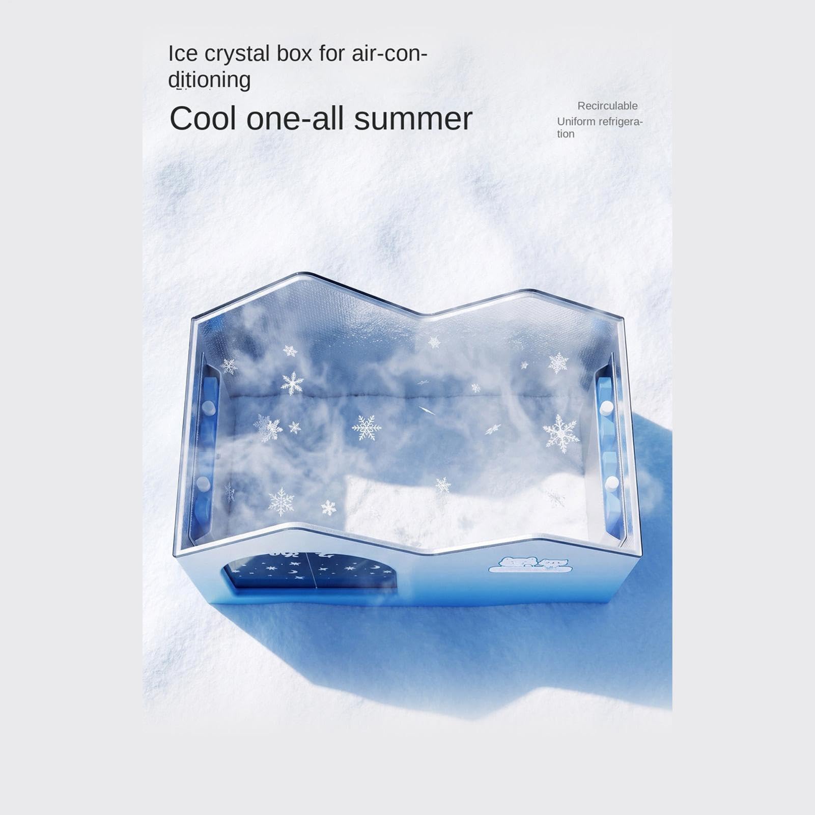 Casa de refrigeración para Gatos con 10 Bolsas de Hielo, casa fría Plegable | casa fría plegable de verano para mascotas, casa de aislada con aire acondicionado para gatos y perros, exterior, interior
