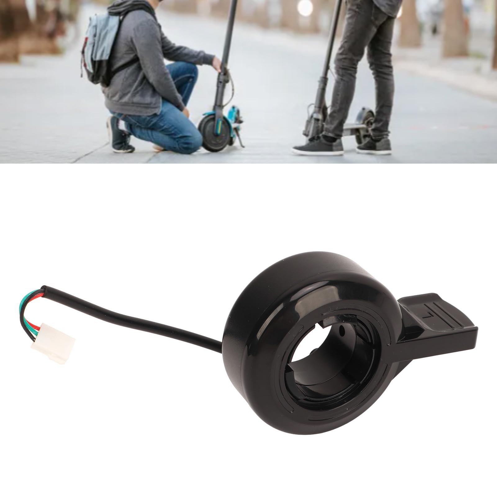 Alomejor Acceleratore a Acceleratore a Pollice Freno per Scooter Elettrico con Accelerazione Sensibile a Strisce Rialzate per Scooter
