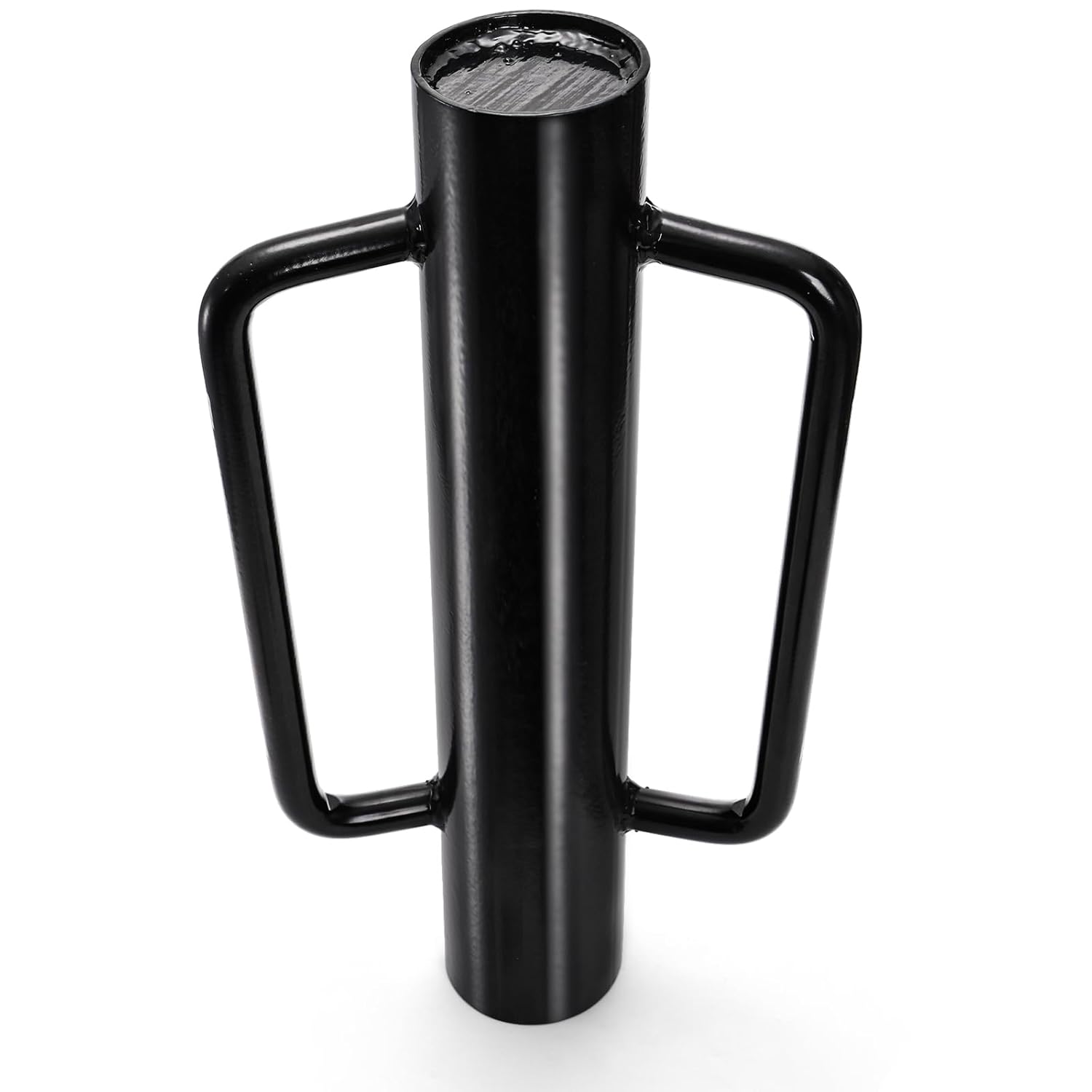 TOPZEA Fence Post Driver, 12LB Heavy Duty T Post Pounder with Ergonomic Handle, 2.7" Inner Dia Steel Posts Hole Diggers Hand Rammer Tool for T Posts, U Channel, Garden& Farm Fencing, Black