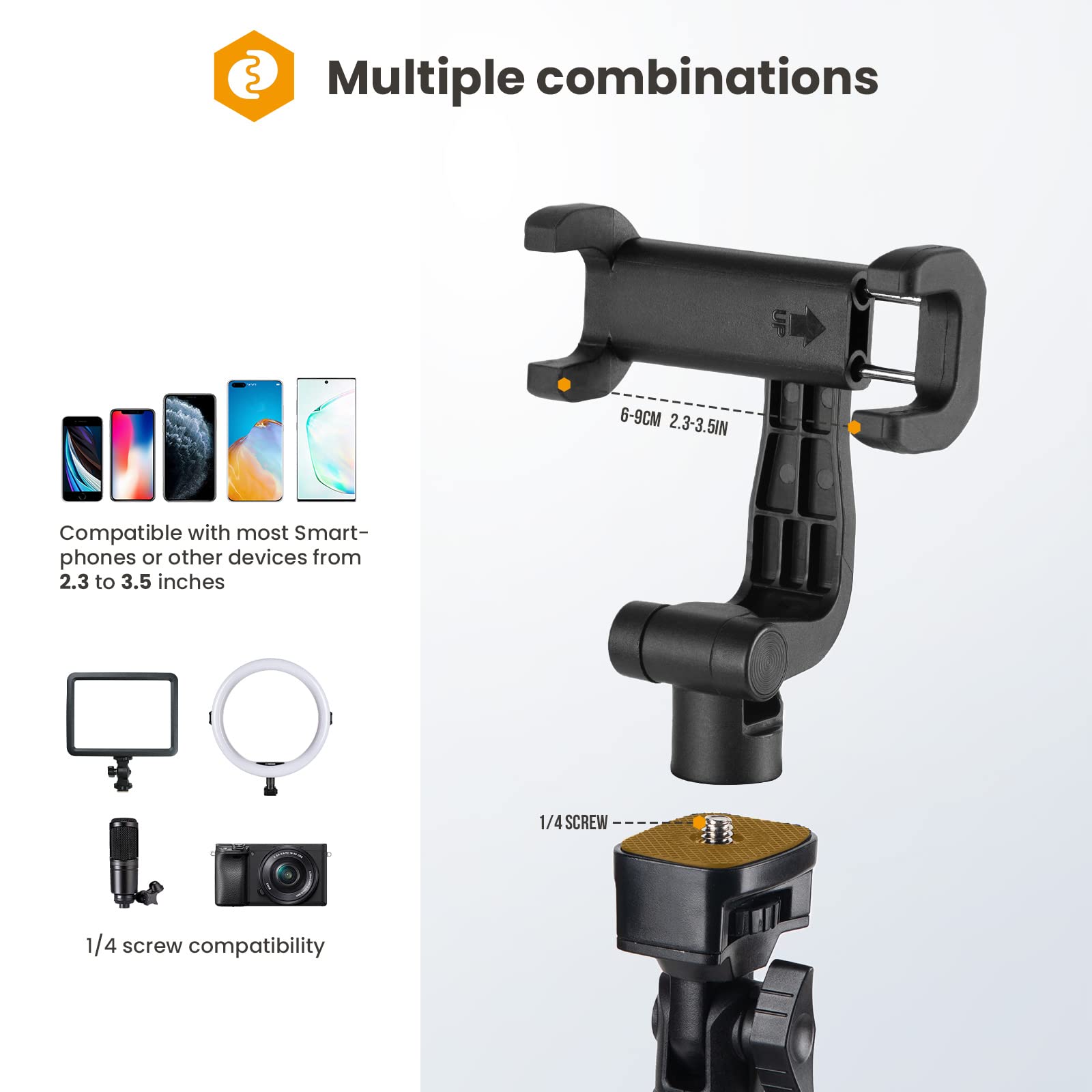 TARION Statyw do telefonu komórkowego, kijek do selfie, statyw z pilotem zdalnego sterowania Bluetooth, obracany o 360°, uchwyt na telefon komórkowy, uchwyt na telefon komórkowy, do aparatu iPhone