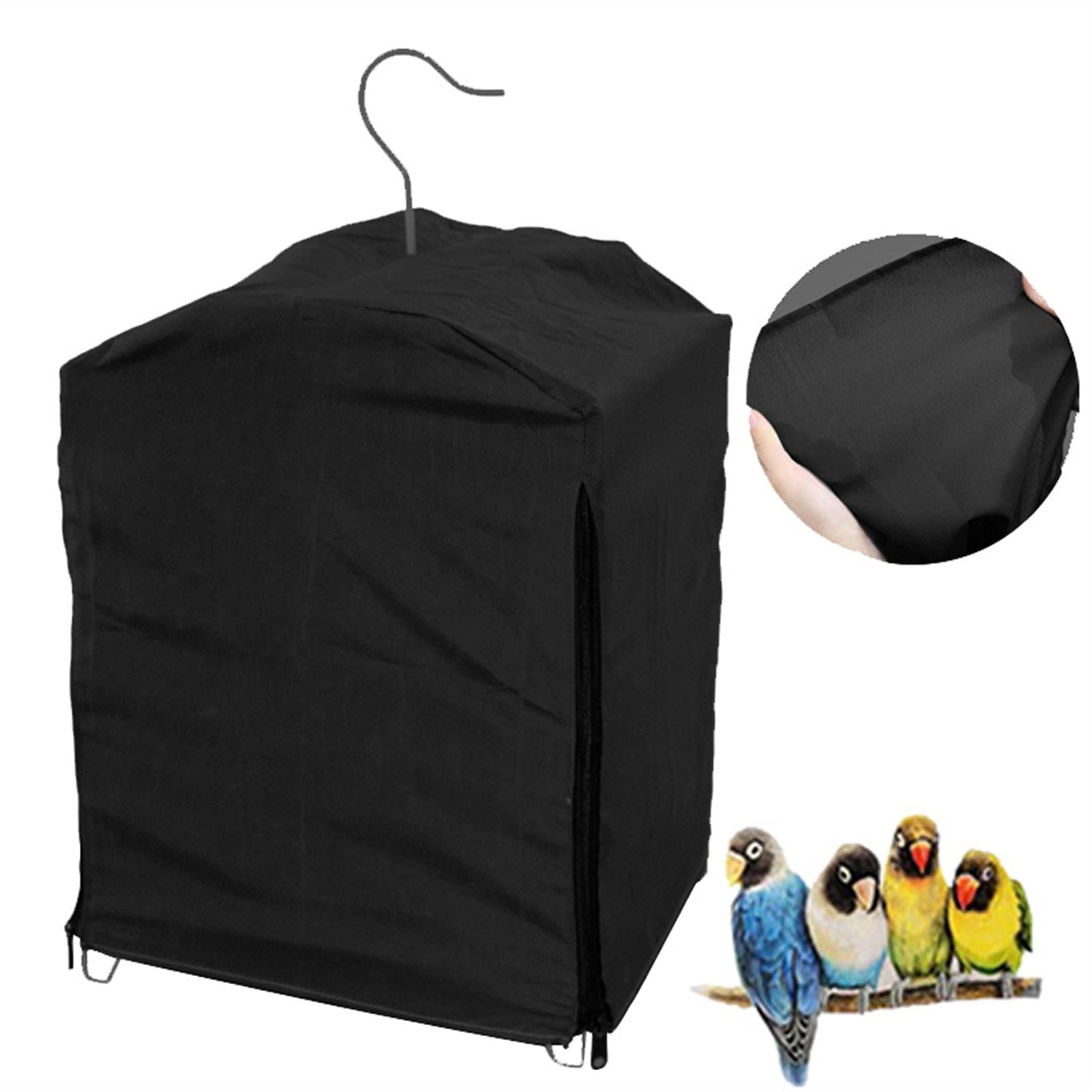 Funda para Jaula De Pájaros Sólida, Material Opaco Y Transpirable, Funda para Jaula De Pájaros, Tela Cálida, Funda Protectora para Jaula De Pájaros, Fácil De Usar