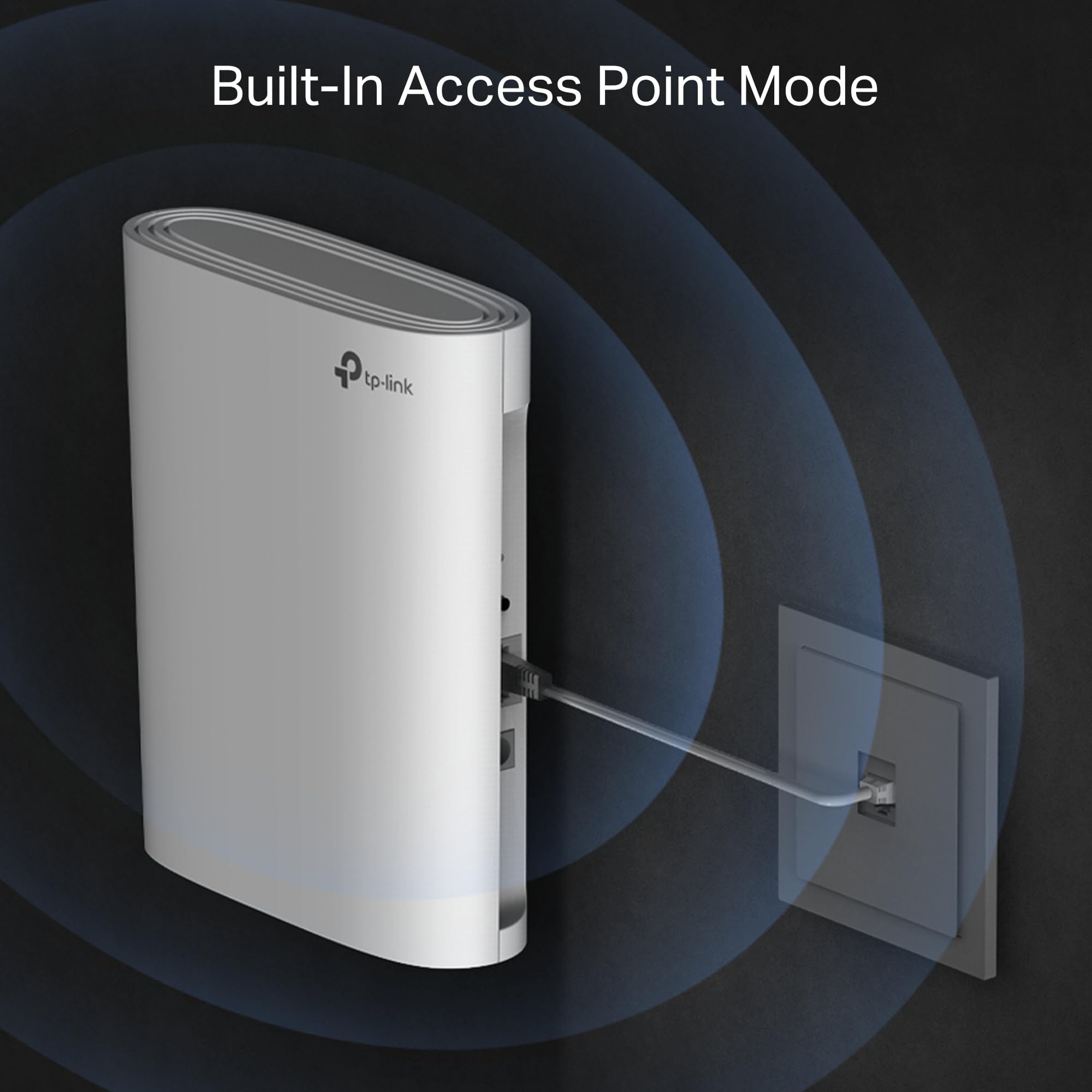 TP-Link RE500XD – Repetidor WiFi 6 de Doble Banda, Rendimiento AX1500 Puerto Gigabit 1000 Mbps, Compatibilidad Universal/EasyMesh, Diseño Vertical