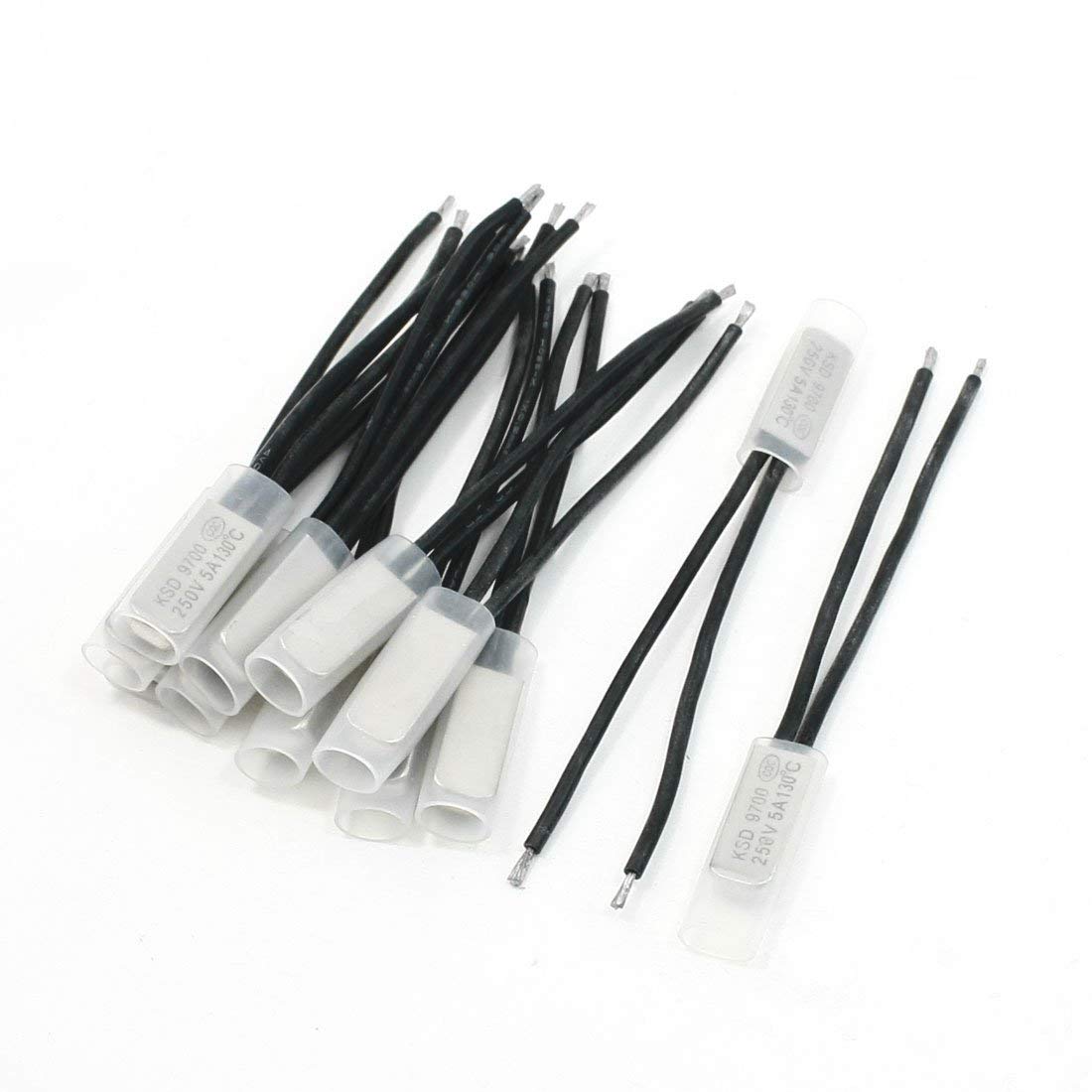 Buy ELECTROPRIME 250V 5A NC. 130C Bimetal Thermostat Temperature Sensor