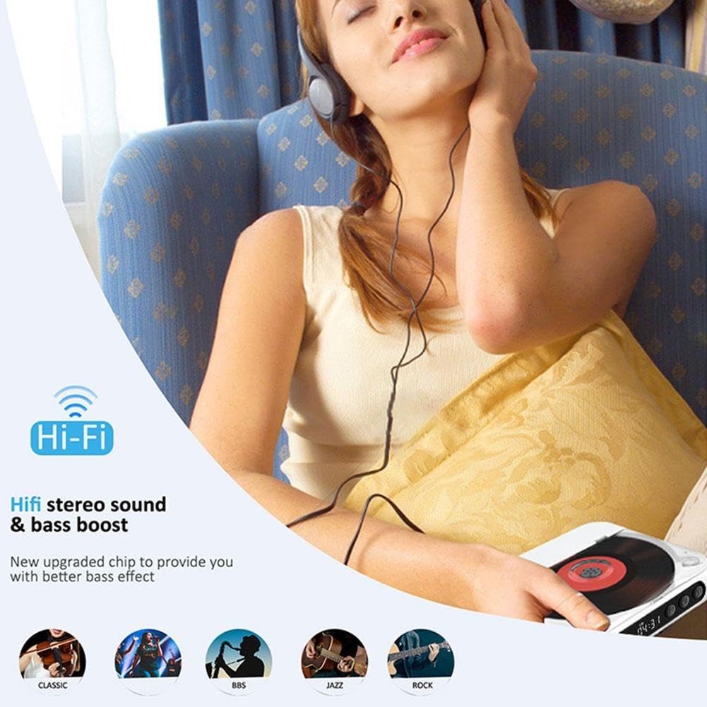 Student Tragbarer Player Bluetooth Audio Tragbarer Auto Disc Player Study Player Tragbarer Bluetooth Repeater