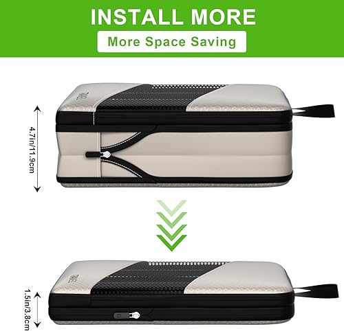 Miniatura 2 de Juego de 6 cubos de compresión para maletas, organizadores de viaje para artículos esenciales de viaje