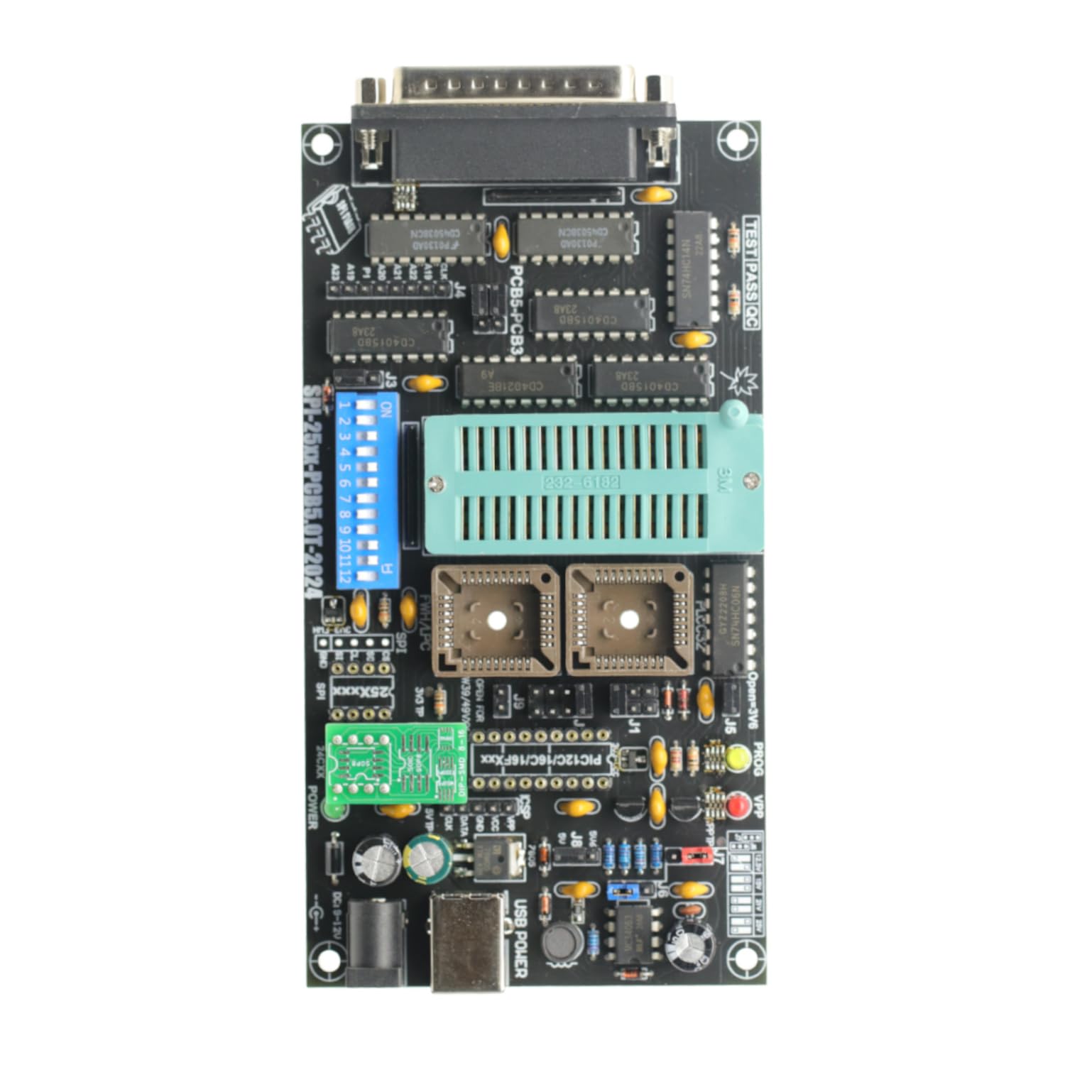SPI Flash Memory Programmer SPI 25xx PCB5.0T-2021 EPROM Programmer With ...