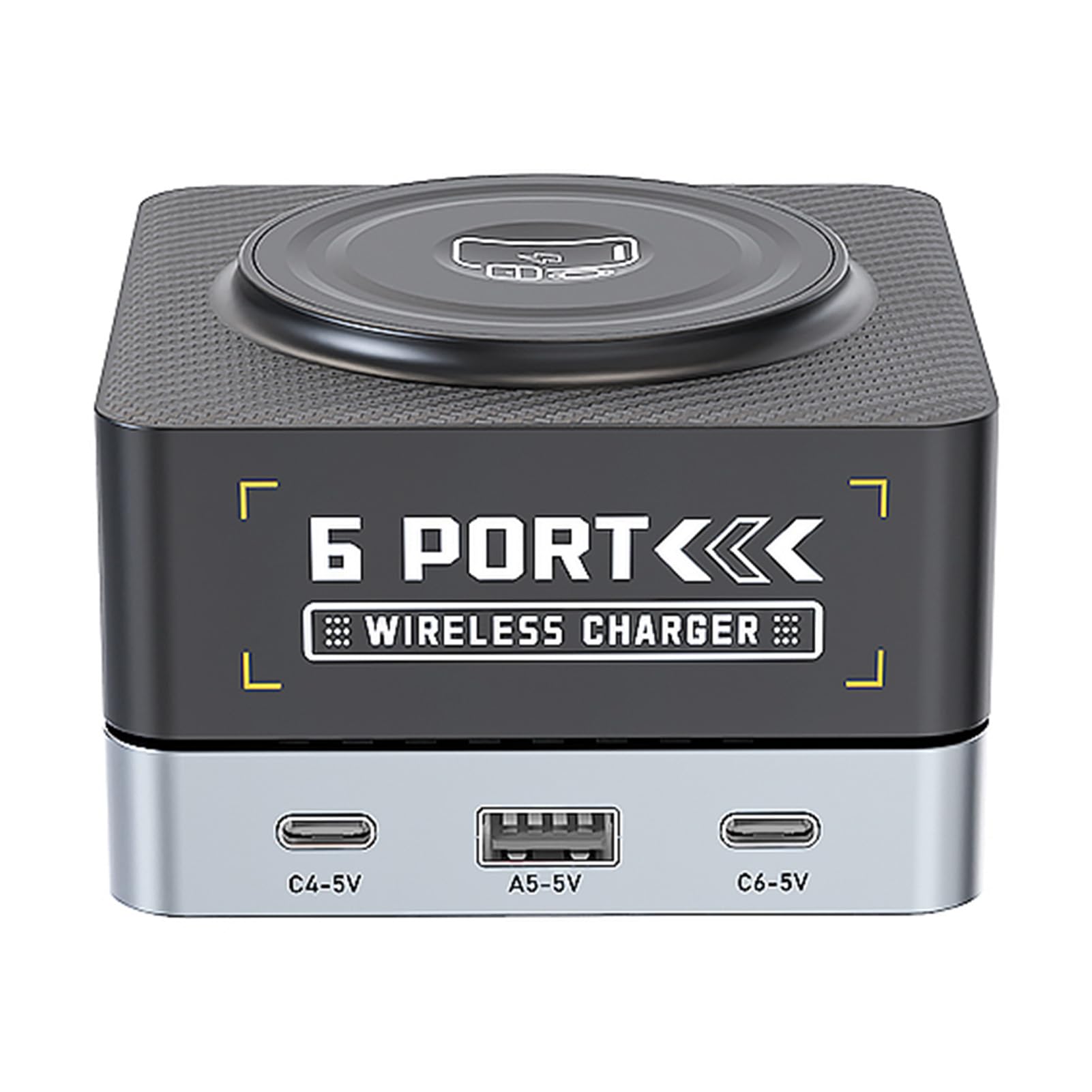 Domary WIELOFUNKCYJNA STACJA ŁADOWANIA 7 W 1 USB PD BEZPRZEWODOWE ŁADOWARKI MAGNETYCZNE DO WIELU URZĄDZEŃ SZYBKA ŁADOWARKA BIUROWA Z INTELIGENTNYM ROZDZIAŁEM ZASILANIA DLA PODRÓŻY DO