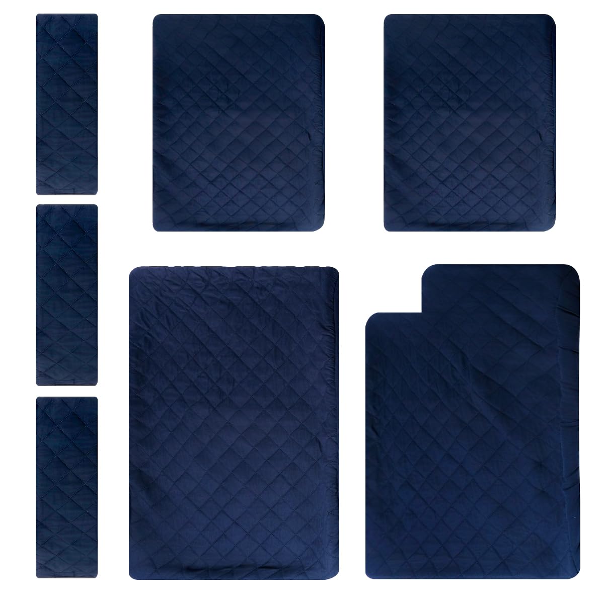 Set di fodere lavabili per gabbia per furetti e gabbie Critter Nation, impermeabili, accessori per piccoli animali, furetti, ratti, cincillà, ricci, doppia unità (blu scuro)