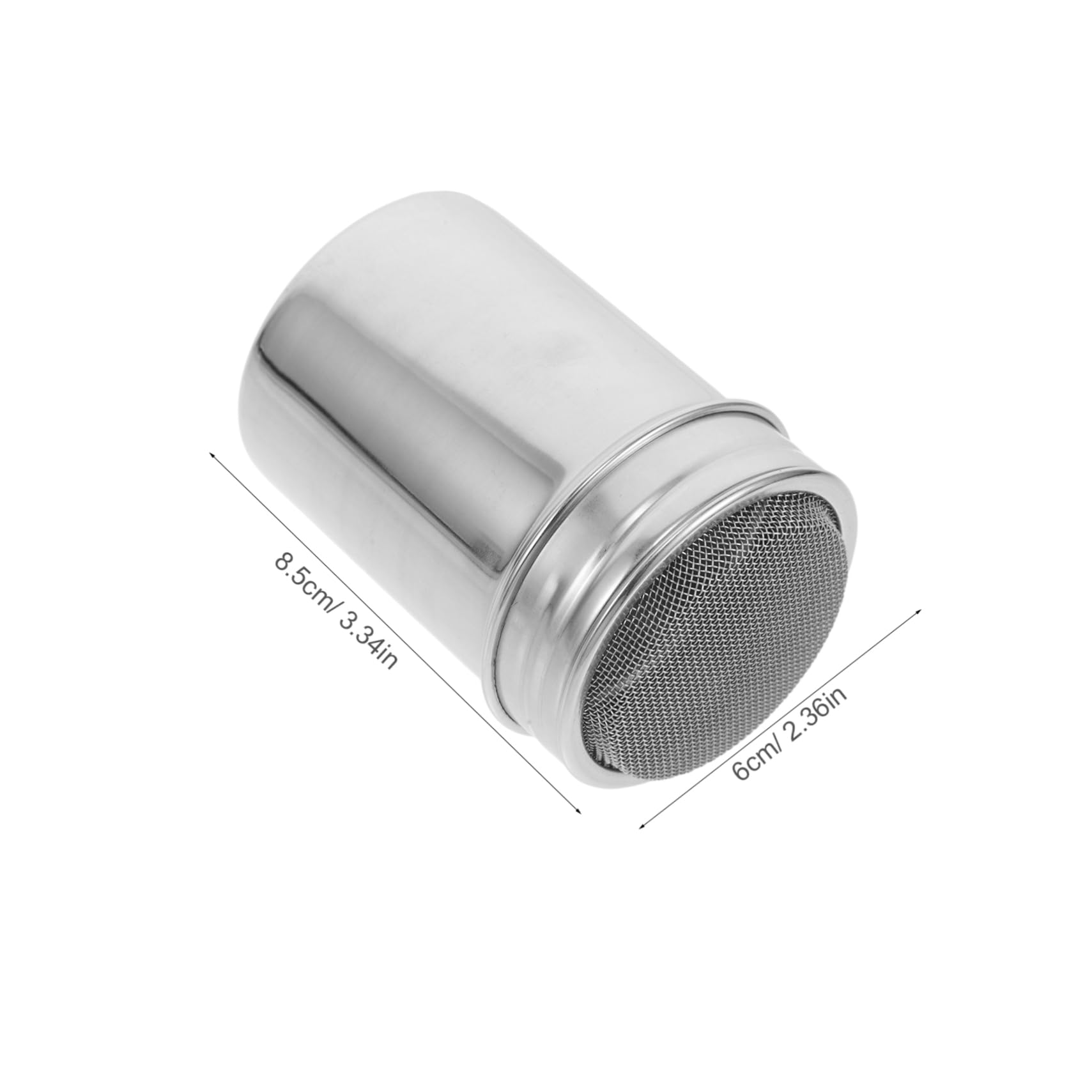 SOLUSTRE Powder Sprinkler Fine Mesh Shaker Stainless Steel Storage Jar for Baking Soda Cocoa Flour