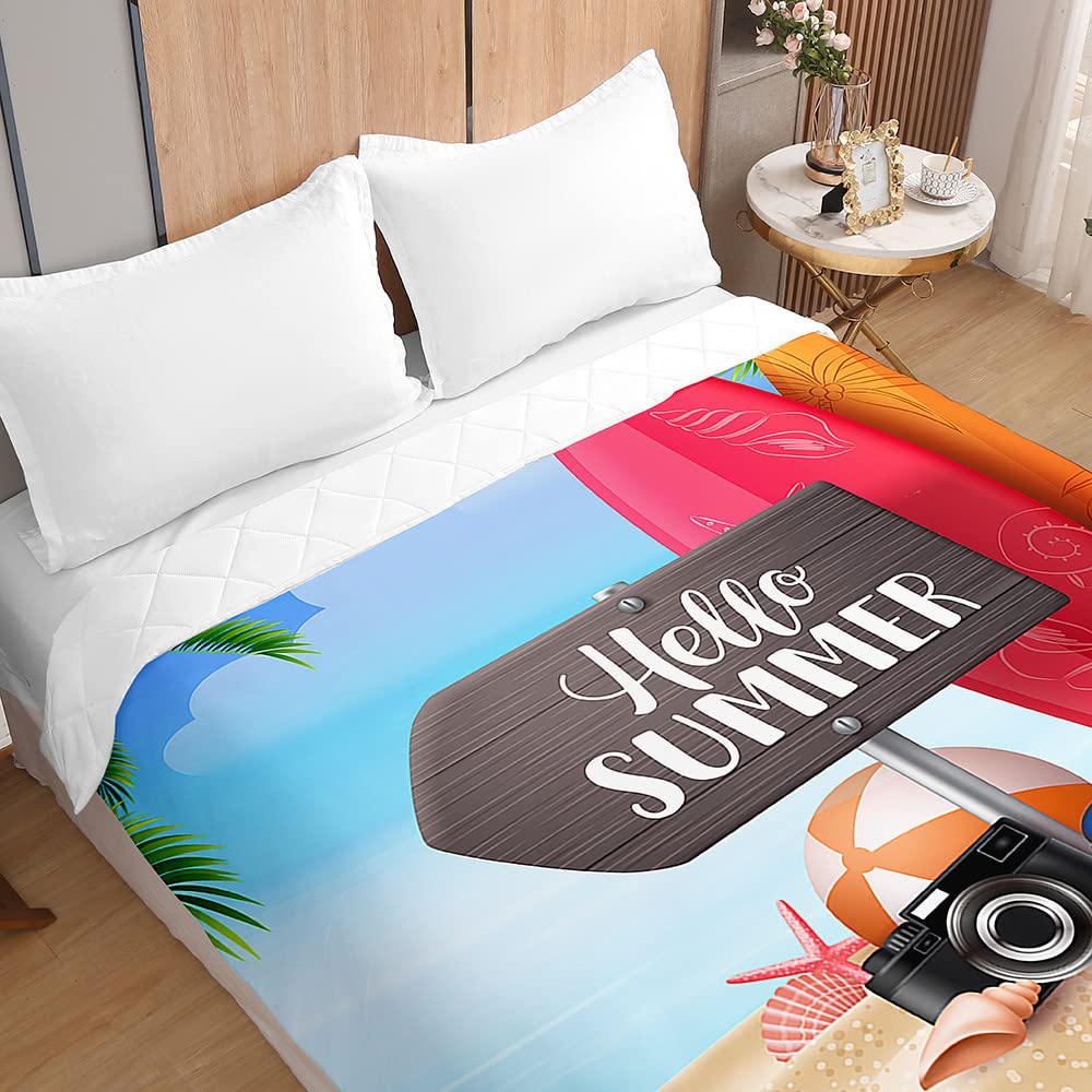MISSMAO Trapuntino Copriletto Matrimoniale Singolo Reversibile Coperta Primaverile Estivo Copriletto Trapuntato Coperta Letto Leggera Per Camera Da Letto 15 180X200cm - 13