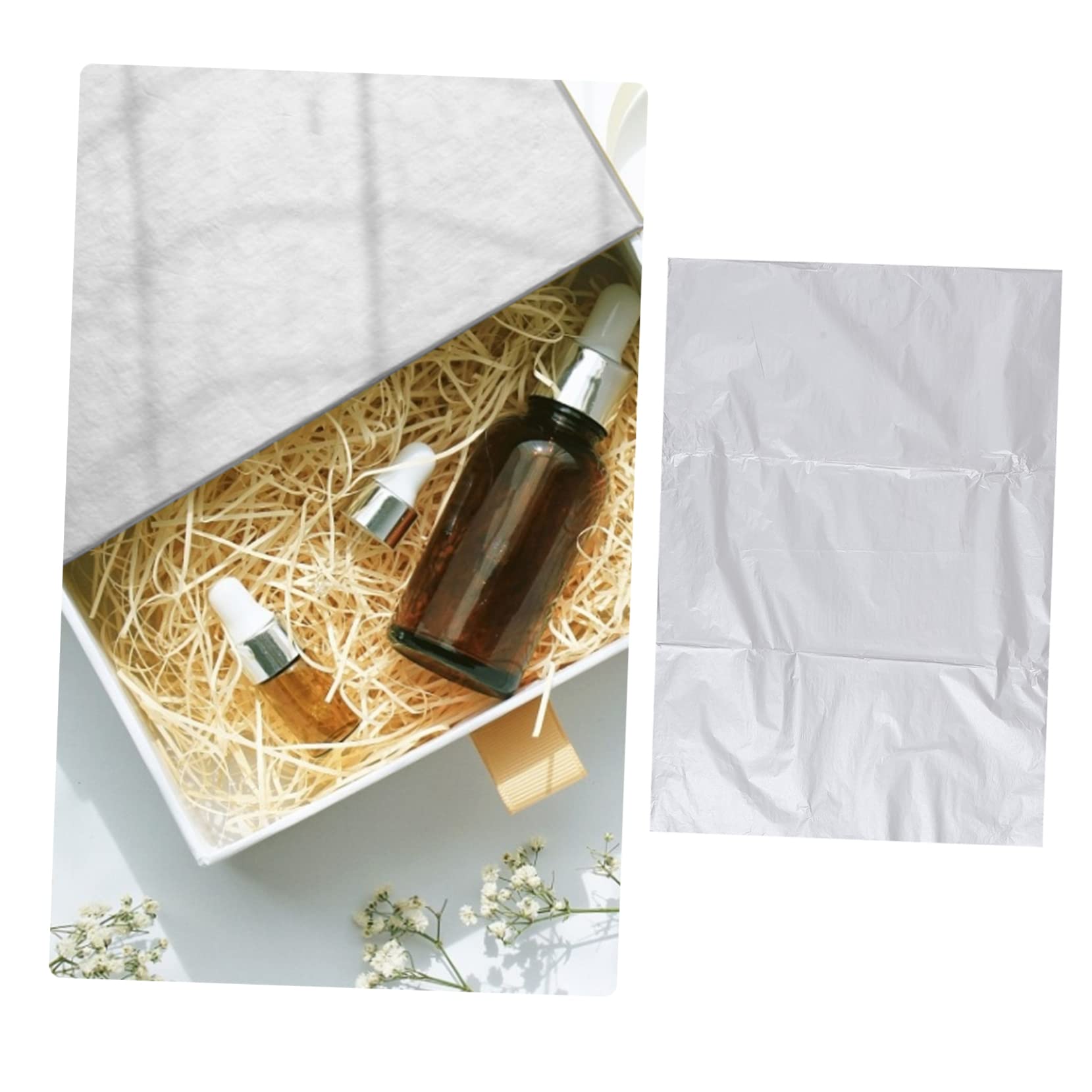 Carta Velina per Confezioni Regalo 100 Pezzi Carta Argento | Handcraft e Home Decor, Adatta a Natale, San Valentino, Thanksgiving e Compleanni