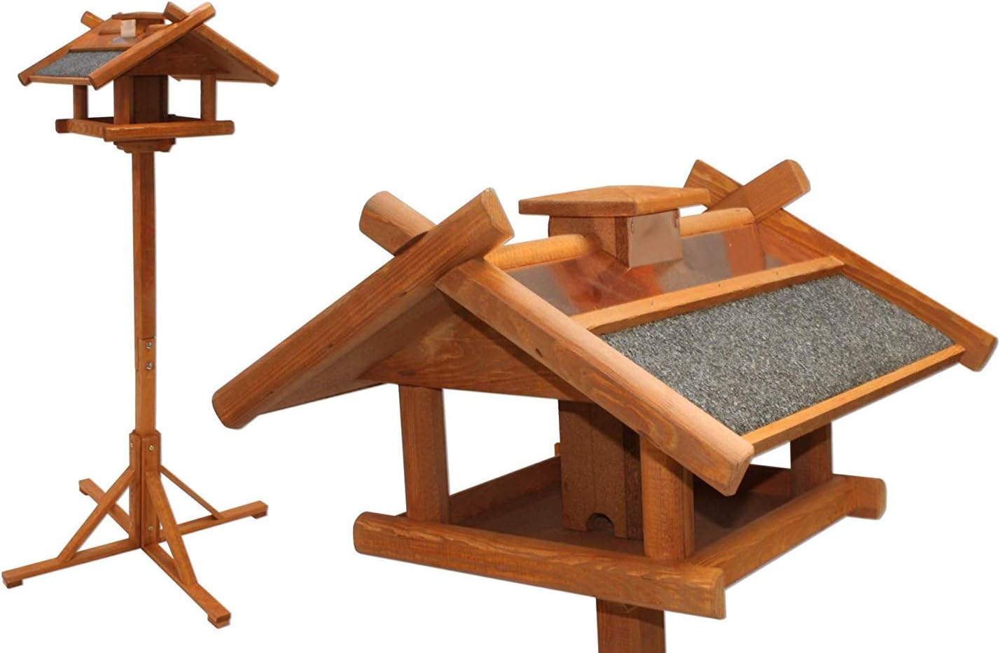 Wild Vogelhuis Runa 46 X 30 X 121 Cm - Natuurlijk Hout - Vogelhuis voor in de tuin
