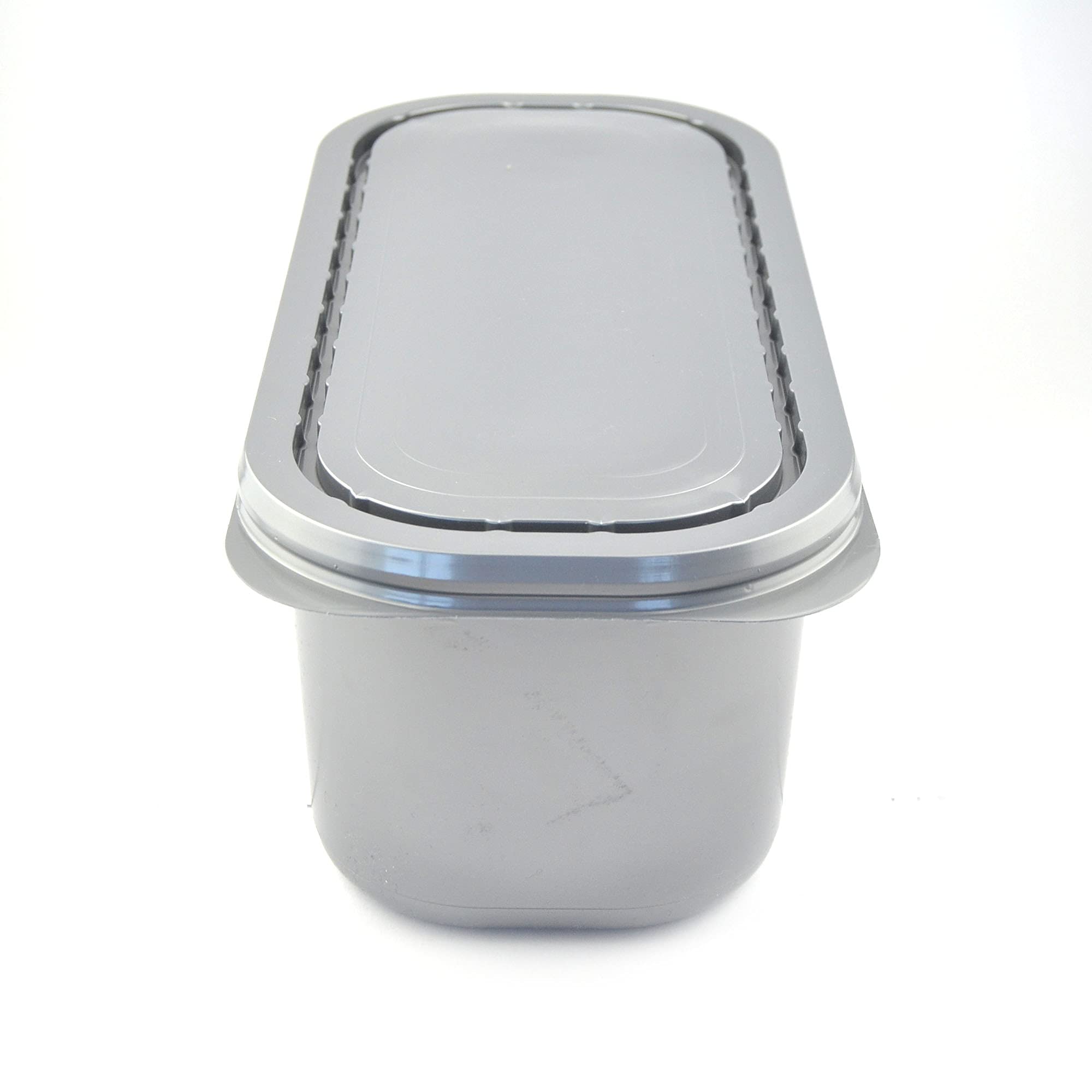 PZ 25 VASCHETTA LT 5 PER GELATO GRIGIA MISURE 348 X 158 X (H) 128 MM + COPERCHIO VASCHETTA PER ASPORTO GELATI ED ALIMENTI