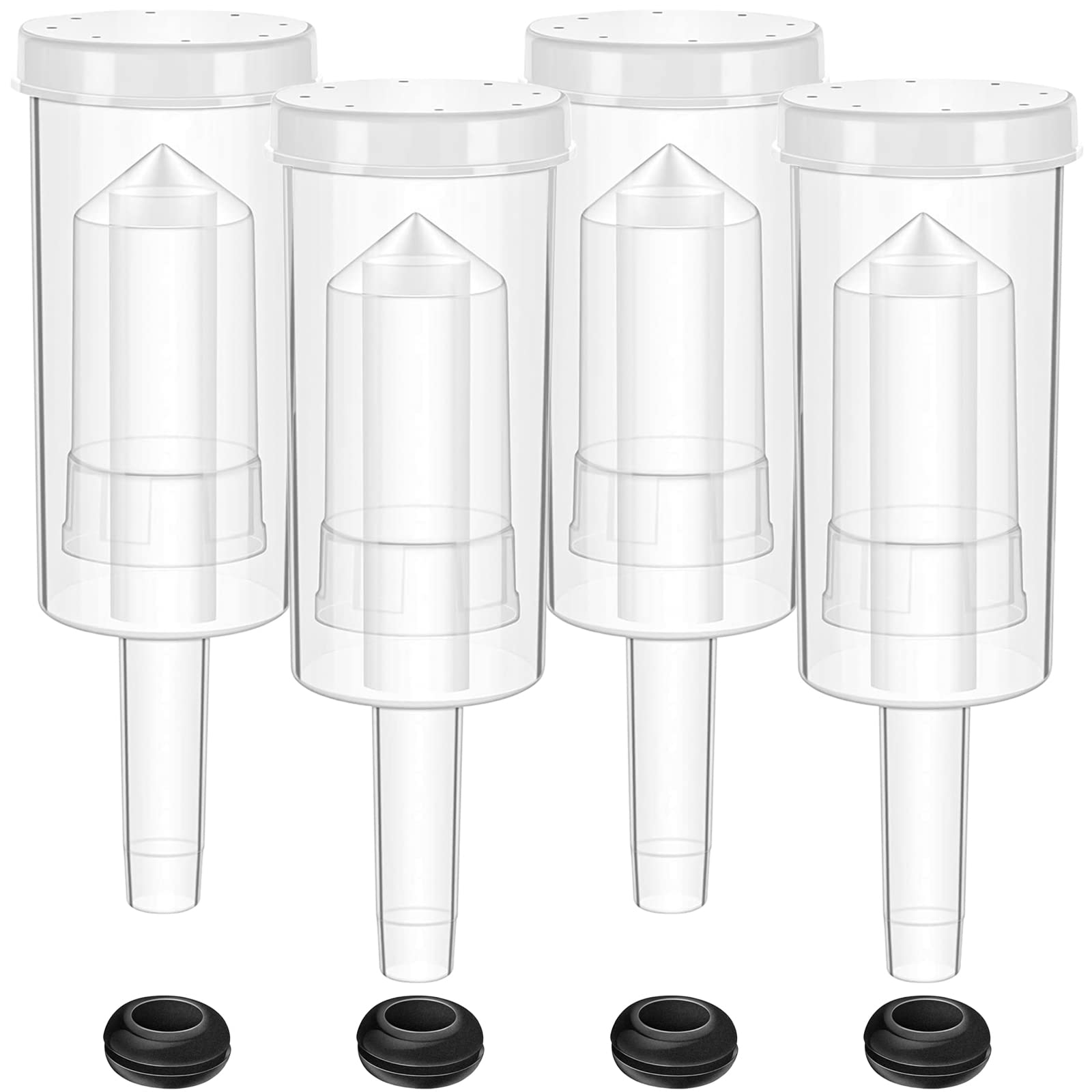 Sponsored Ad – 4 Pieces Fermentation Tube Fermentation Airlock Set Plastic Airlock Fermentation Bung with Silicone Eyelets for Home Brewing Wine Making Sauerkraut