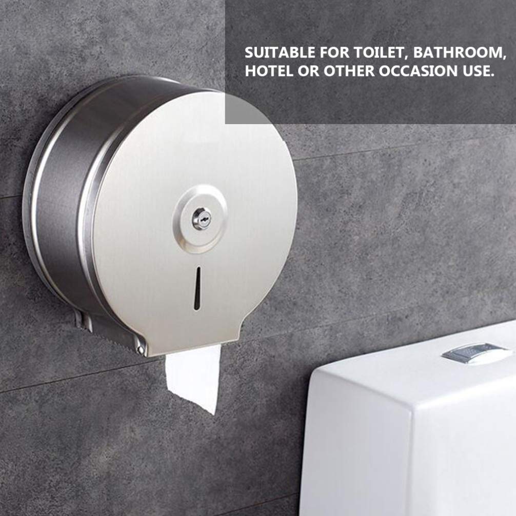 Alipis Spender Für Feuchttücher Jumbo Rollenspender - Jumbo- Gewebespender Jumbo Roll Badezimmer- Tissue- Halter Wandmontage Toilettenpapierpapierrolle Hochkapazit?t Tücherspender