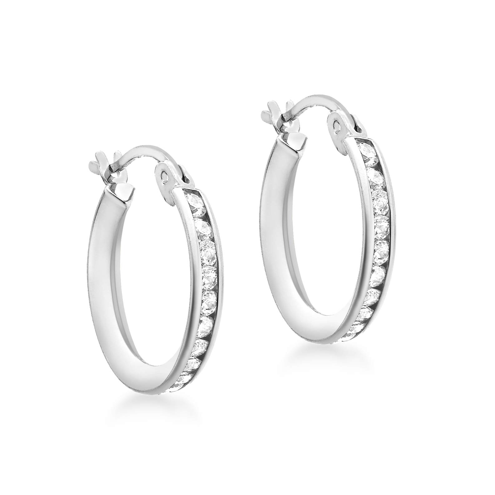 CARISSIMA Pendientes de mujer con oro de 9 K (375/1000), circonita