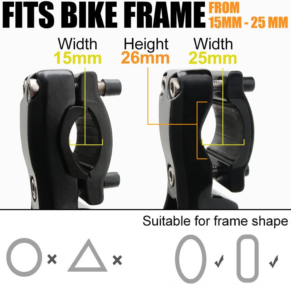 TOPCABIN Fahrradständer, verstellbar, Aluminiumlegierung, Fahrrad-Seitenständer, passend für 55,9 cm, 61 cm, 66 cm, 71,1 cm Mountainbike/700 Rennrad/BMX/MTB (schwarz für 22-24-26-27-28 Zoll Fahrrad)