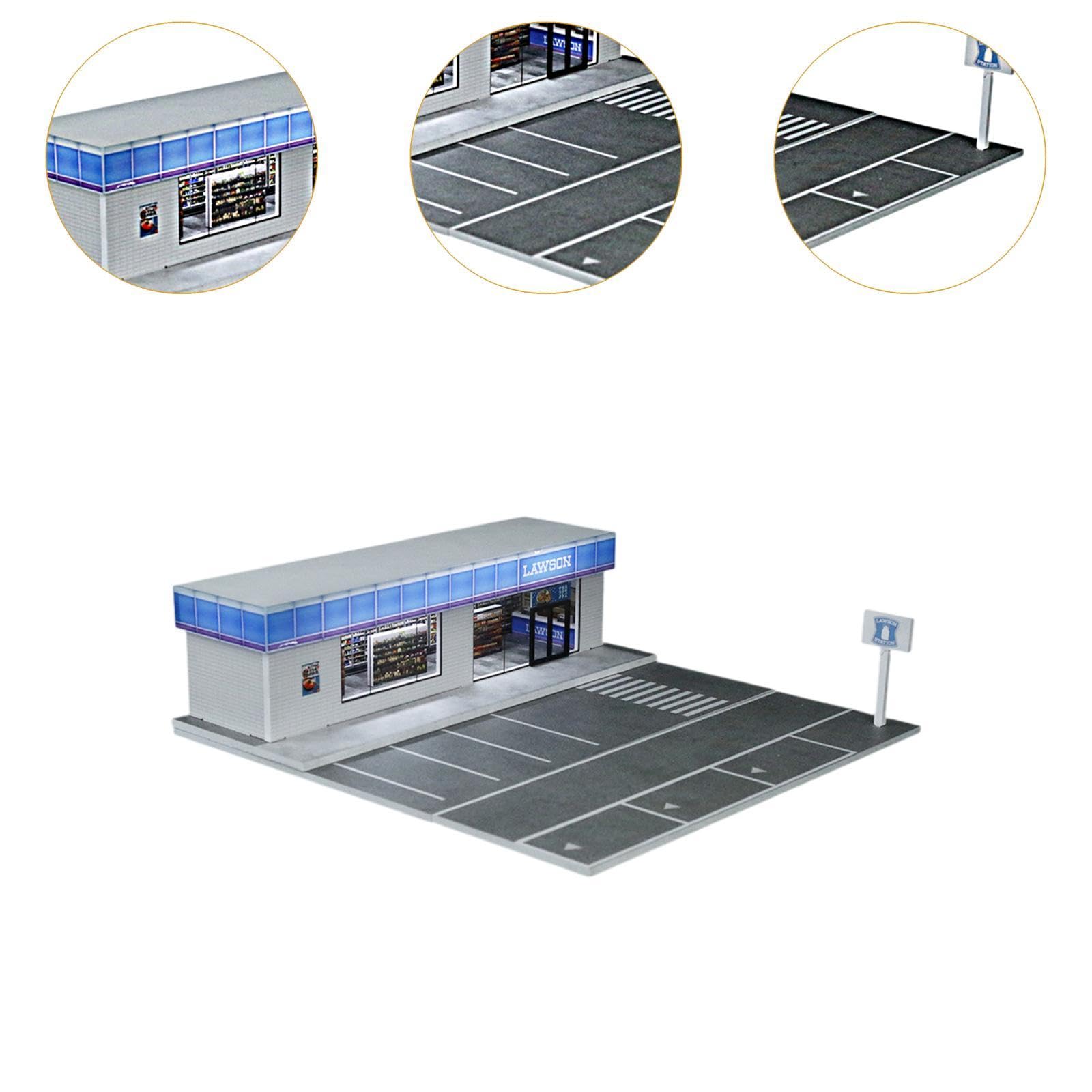 Vitrina para Maquetas de Coches a Escala 1:64 con Luz para Figuras de Acción.