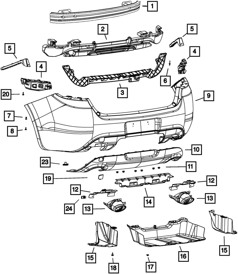 MOPAR 68110098AC Bracket Exhaust Tip Automotive