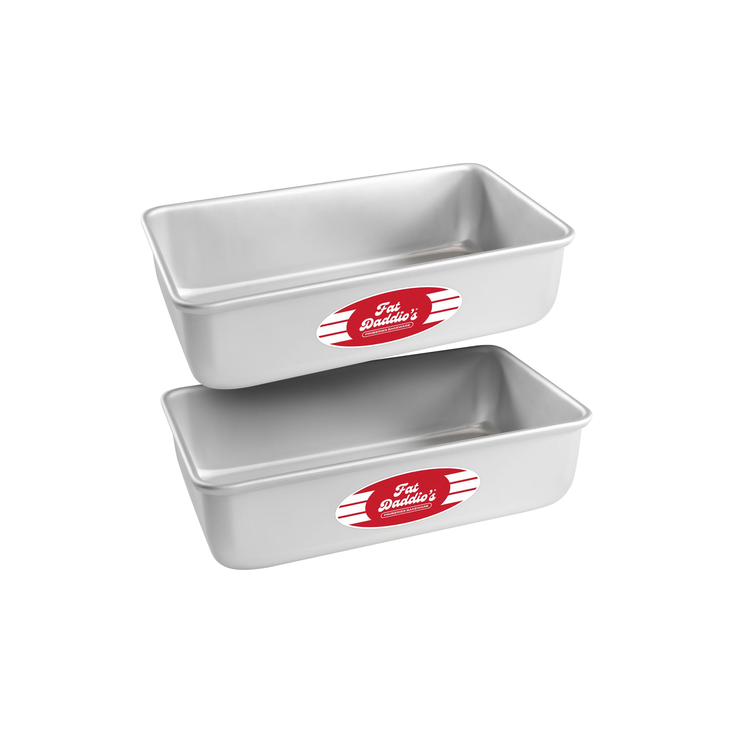 Fat Daddio's Bread Pan Anodized Aluminum, 9 x 5 x 2.75 Inch, Set of 2, Silver