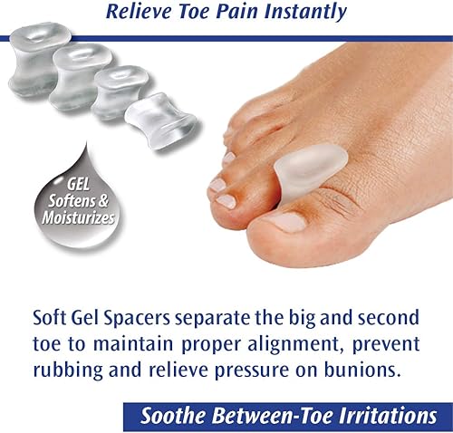 Miniatura 4 de PediFix Espaciadores de dedos Visco-Gel - Grande (paquete de 2)