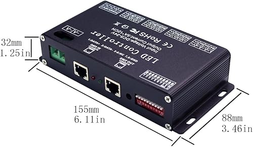 Miniatura 5 de AMKI Controlador de decodificador LED DMX 512 para controlador de atenuador de luz de tira de cinta RGB (12 canales)
