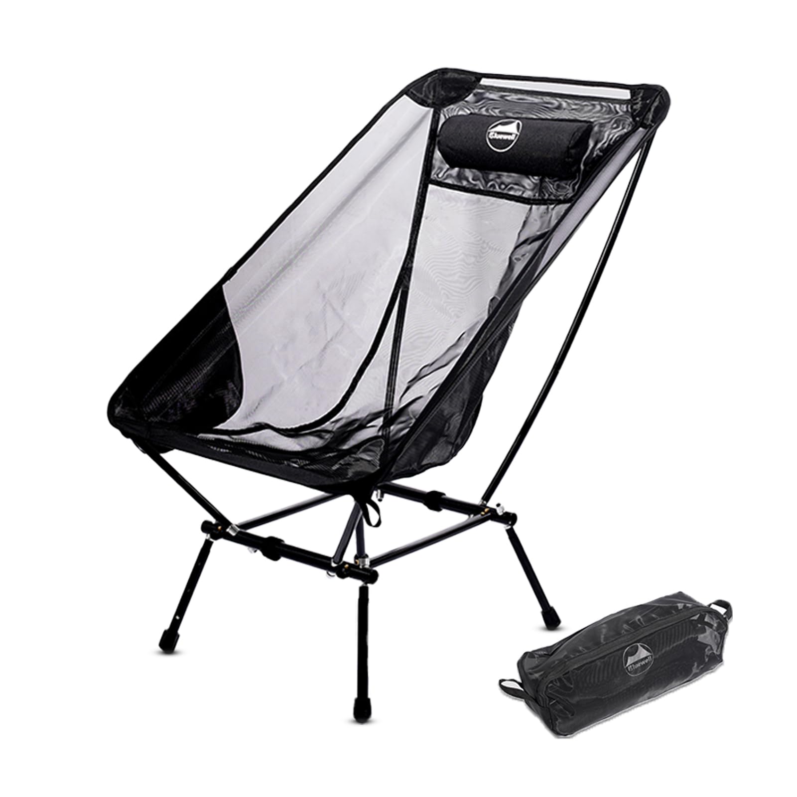 Bluewell Moon Chair Portable Camping Chair Backpacking Chair,Aircraft-Grade Aluminum Compact,Ventilated, Lightweight Foldable Chairs for Hiking, Mountaineering,Outdoors,Beach & Lawns