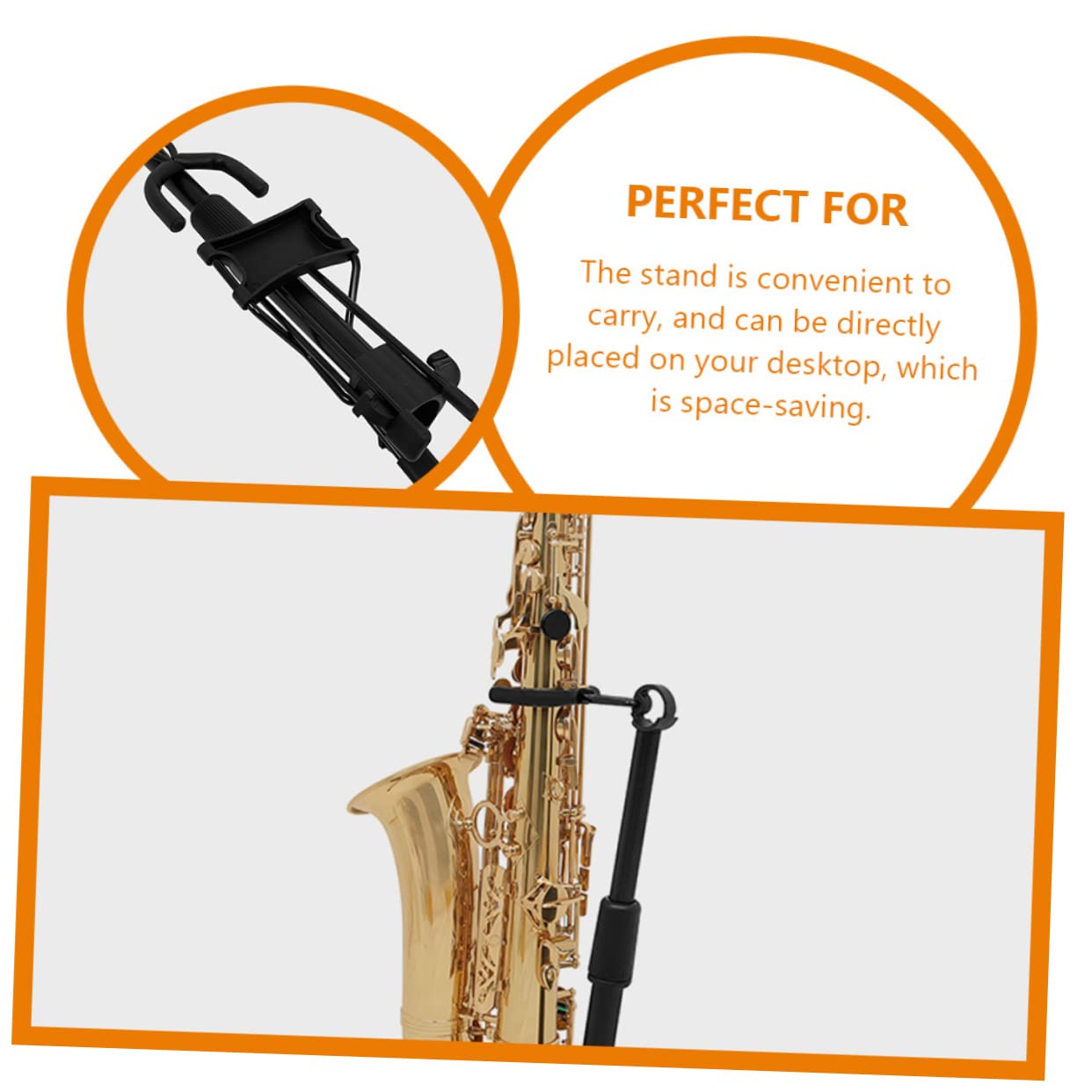 Toyvian Supporto Pieghevole Per Flauto e Clarinetto Stand Portatile Per Oboe Strumento Musicale Salvaspazio Antiscivolo e Stabile Per Musicisti e Studenti