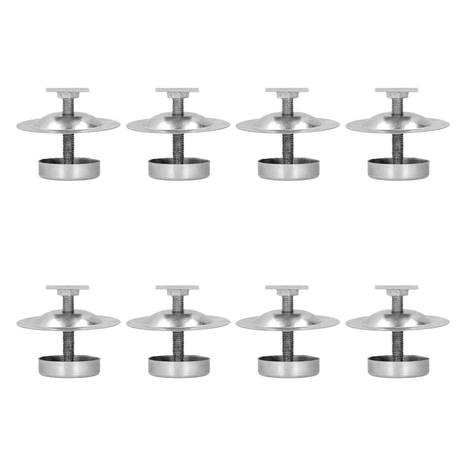 NUOBESTY 8 pezzi Supporti per Arnia in Acciaio Resistenti Piedi Regolabili Antiformiche per Apicoltura da Esterno Base Stabile per Arnie in Giardino e Uso Domestico