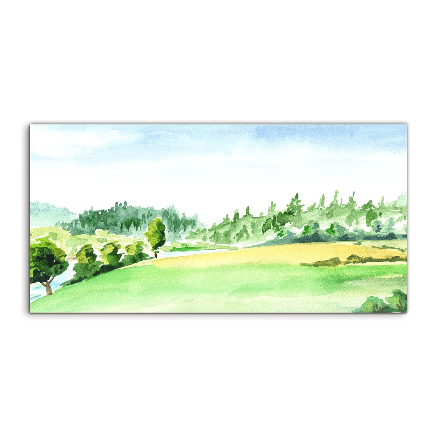 Tableau sur verre 140x70 River pour raviver un mur blanc et vide - 8
