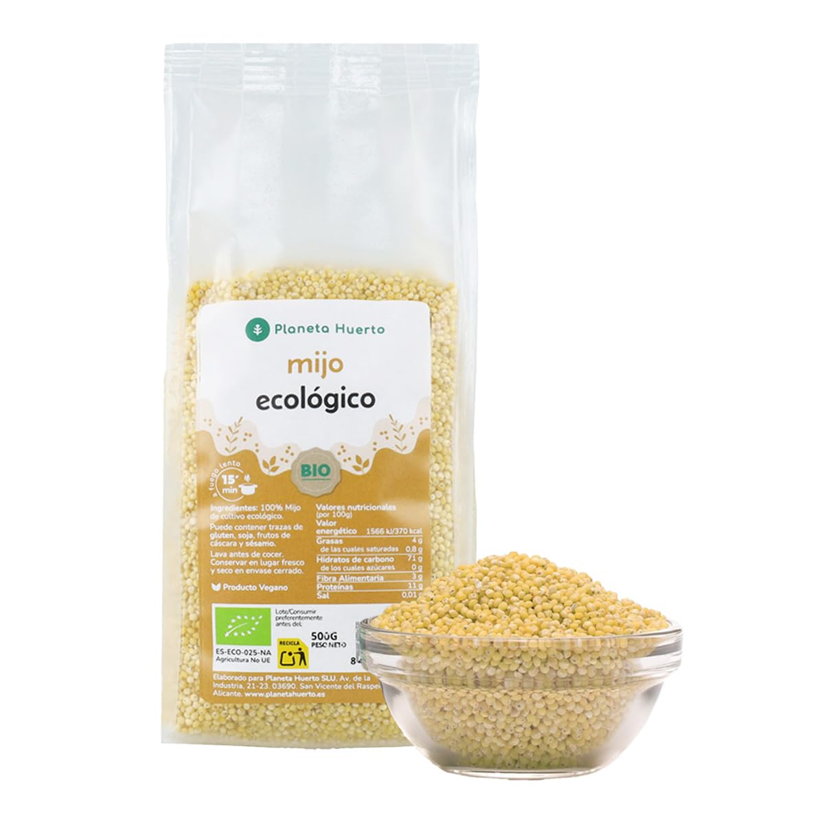 PLANETA HUERTO | Mijo pelado ECO Planeta Huerto 2,5 kg