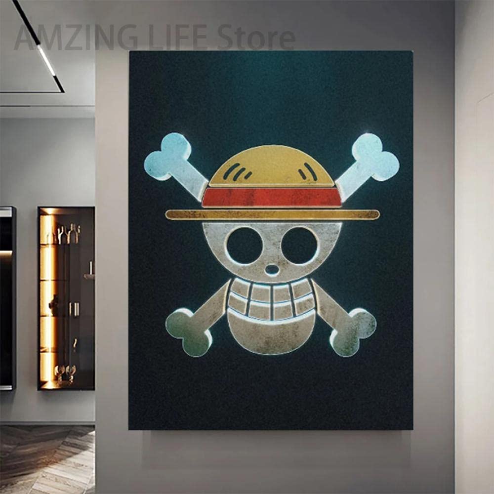 Art mural Hou affiche peinture sur toile decoration murale chambre 60x80