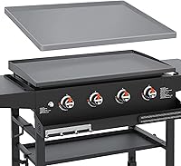 Vista 9 de Wohbay Alfombrilla de silicona de grado alimenticio para Blackstone, protector de plancha para Blackstone, color naranja