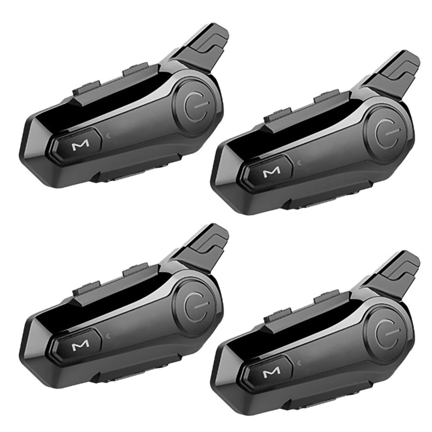 4 x motocyklowy zestaw słuchawkowy Bluetooth Intercom Interconnection komunikacja z zestawem słuchawkowym na zewnątrz