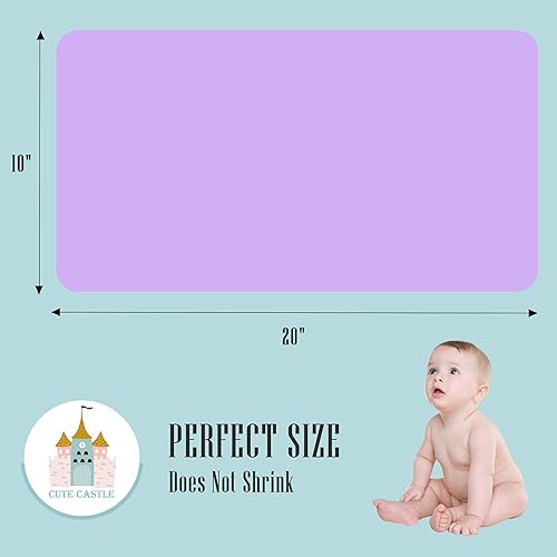 Vista 17 de Cute Castle Paquete de 12 paños de muselina para bebé, 100% algodón, ultra absorbentes, grandes, 20 x 10 pulgadas, trapos súper absorbentes