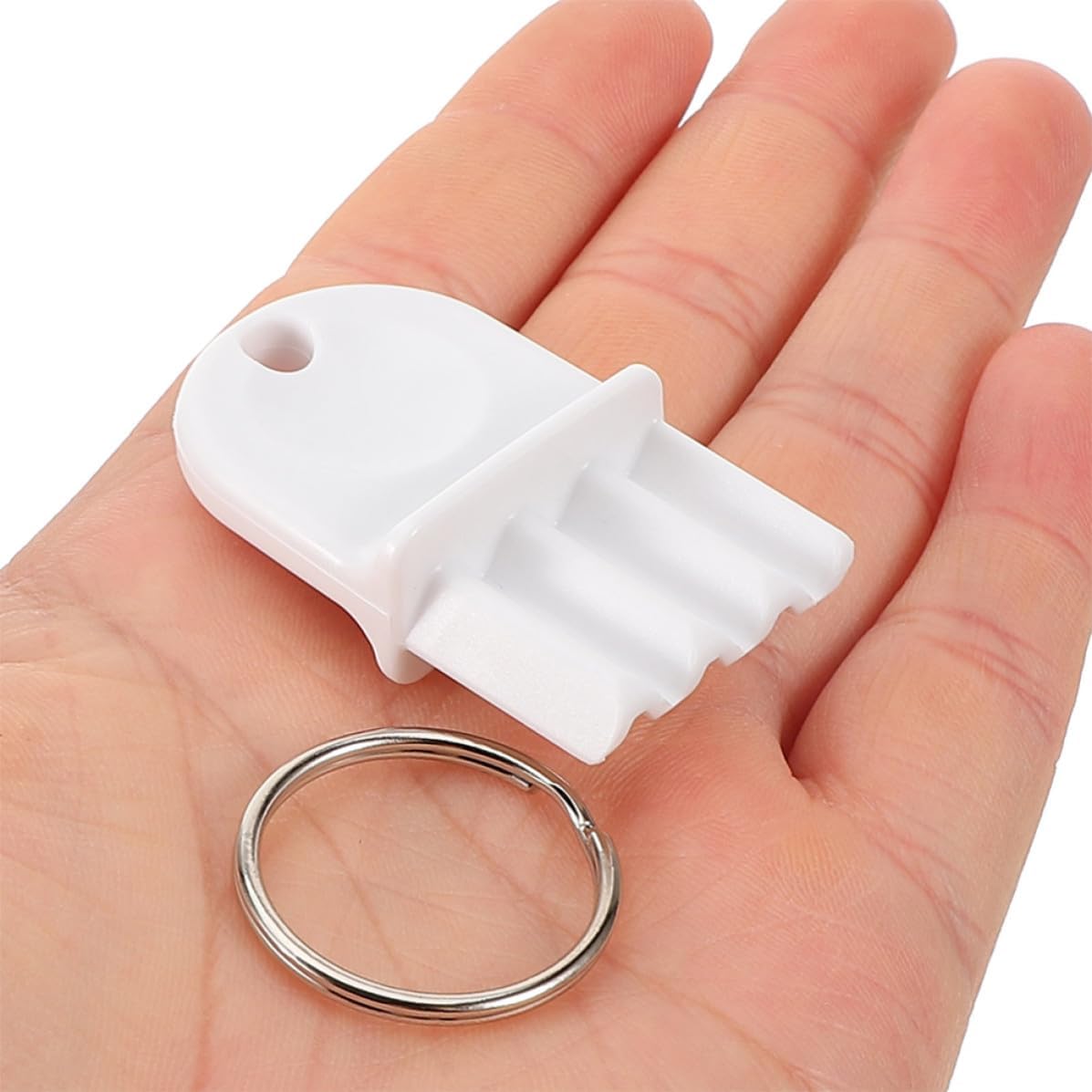 10pcs Commercial Paper Towel Dispenser Key Universal Replacement | Abs Stainless Steel Build, White Finish, Hotels and Schools Use, Easy to Use Compact Design for Janitorial Teams
