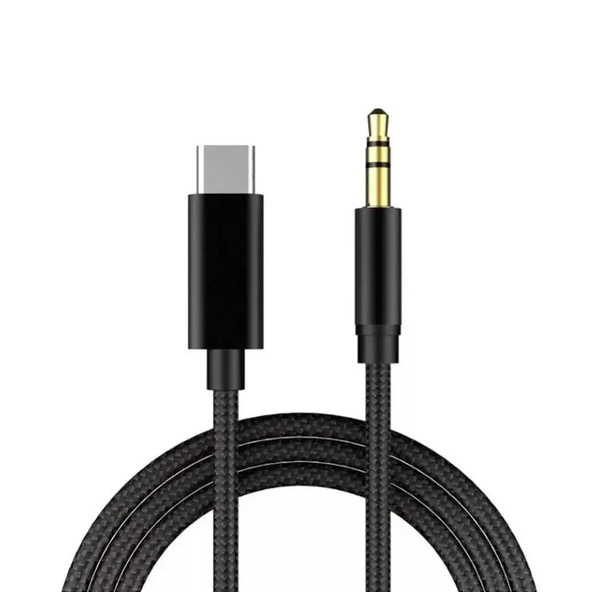 Pipestation USB C to Aux 3.5mm Jack Audio Cable 1m Length - Aux to USB C Audio Cable Compatible with Samsung iPhone