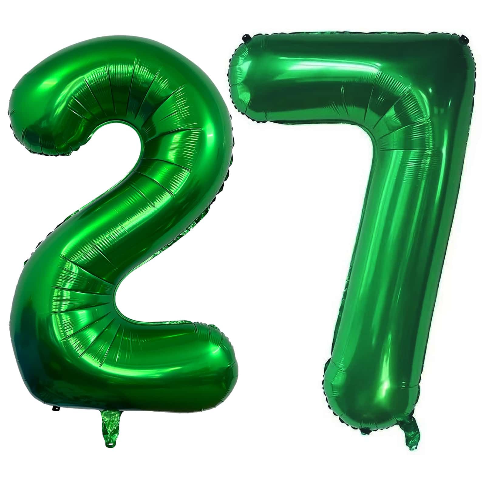 Number 27 Dark green Balloons 40 Inch Giant Dark green Foil 27 Helium Balloons for 27th Dark green Birthday Party Supplies 27th Anniversary Events Decorations