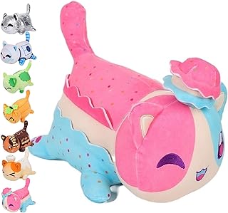 YIFANYUN Aphmau plushie cat, Meemeows Kids Cat Plush Toy, Steel Metal Cat, Astronaut Cat, Jack The Pumpkin Cat, Butterfly Cat, Devil Cat, Strawberry Cat, Moon Cat, Angel Cat, Great Gift for Kids and