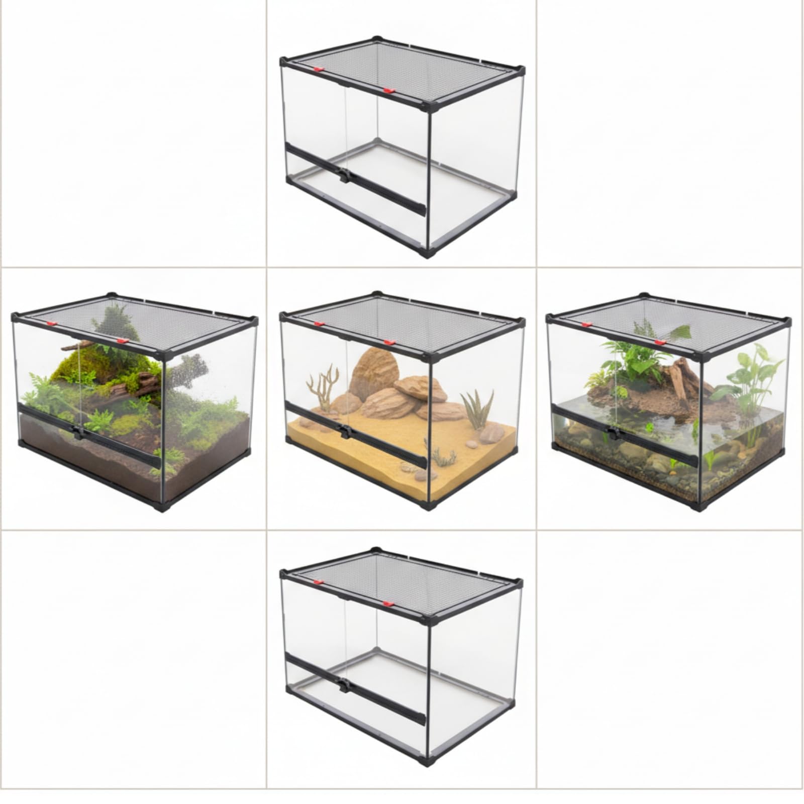 Terrarium en Verre, 40 40 40