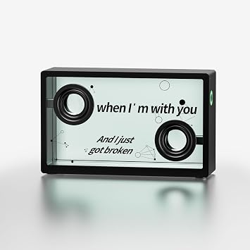 SonicGlass A1 Transparent Lyric Bluetooth Speaker